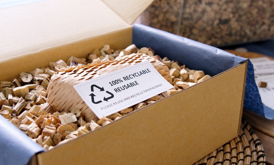 Nachhaltiges Verpackungsmaterial, 100% recyclable – reusable 